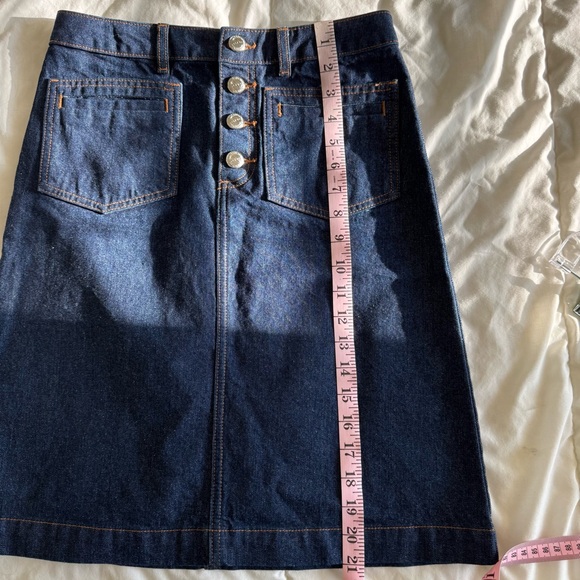 APC denim a-line skirt size 34 (size 2, XS) brand new - Picture 7 of 11